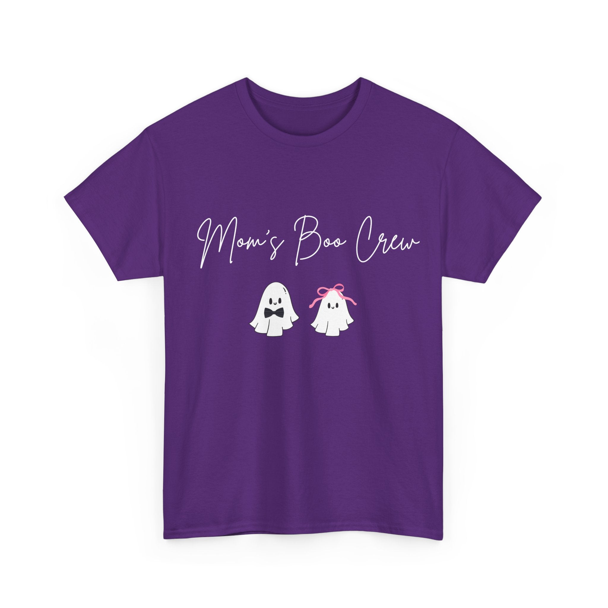 Mom's Boo Crew (Boy & Girl) Unisex Heavy Cotton Tee