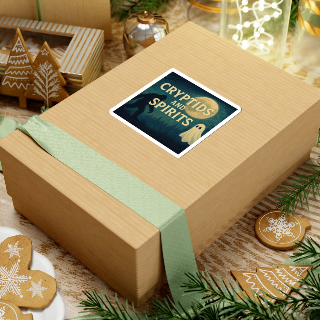 Cryptid & Spirit Kiss-Cut Stickers - Mysterious Vinyl Decals for Your Laptop, Journal, Gift for Halloween, Ghost Lovers, Creepy Decor