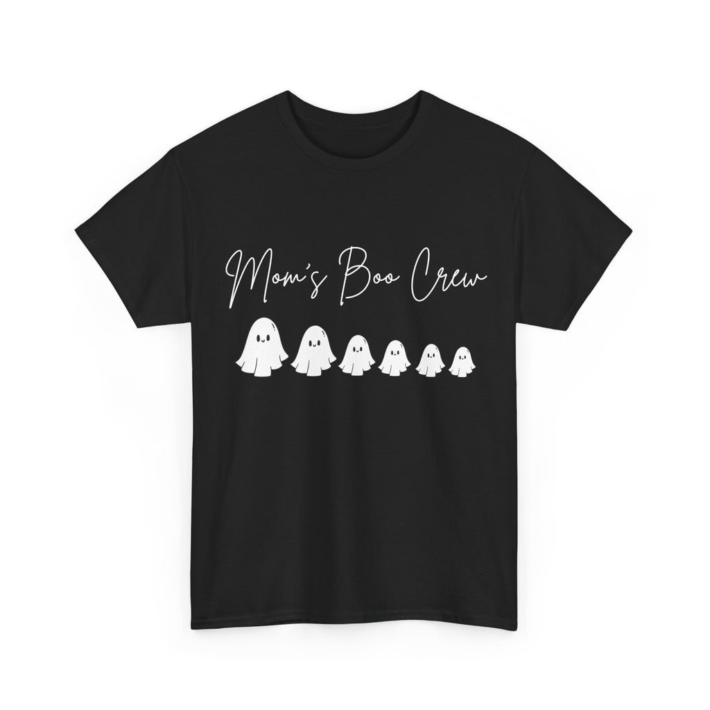 Mom's Boo Crew (6 Boos) Ghost Tee - Unisex Halloween Shirt, Spooky Family T-Shirt, Halloween Costume, Ghost Design, Fall Festivities Apparel