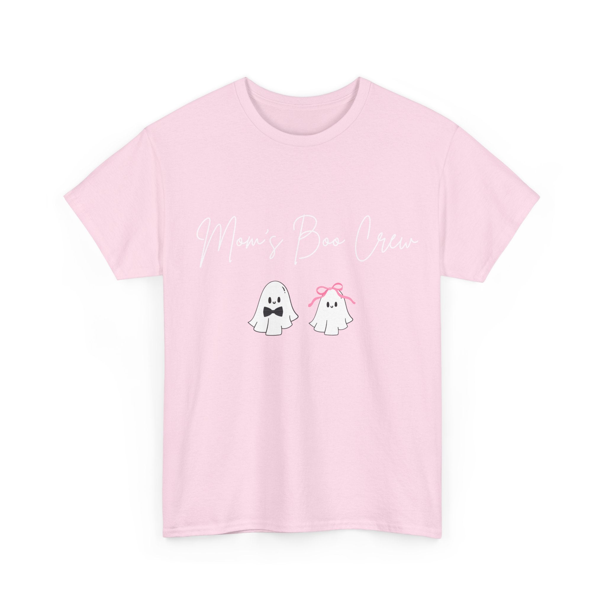 Mom's Boo Crew (Boy & Girl) Unisex Heavy Cotton Tee