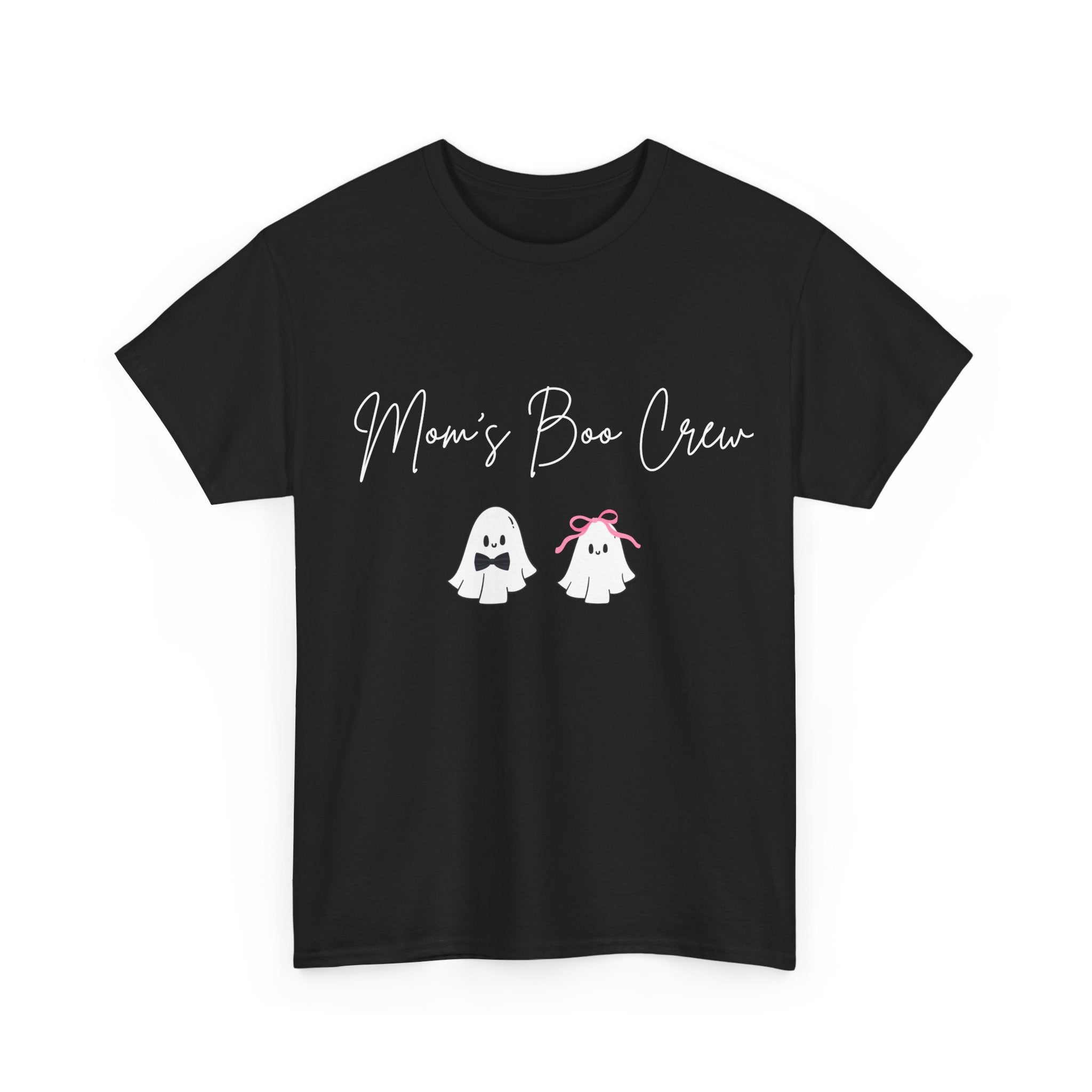 Mom's Boo Crew (Boy & Girl) Unisex Heavy Cotton Tee
